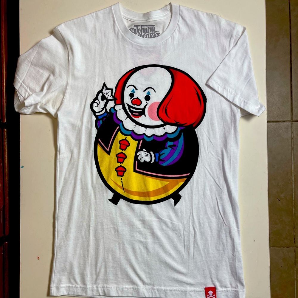 Johnny Cupcakes Pennywise “They All Float” Fatboy Tee Mens size Small